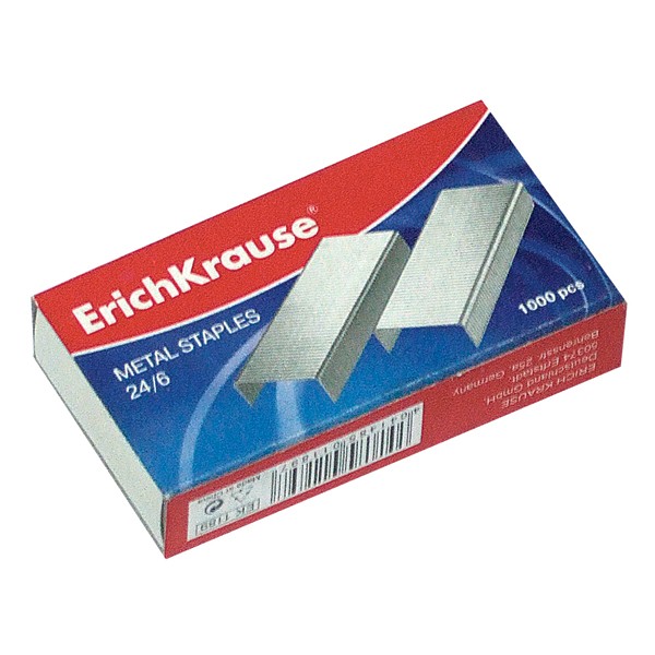 Set 1000 capse nr 24/6 ErichKrause pentru capsatoare Asortat - imagine 6